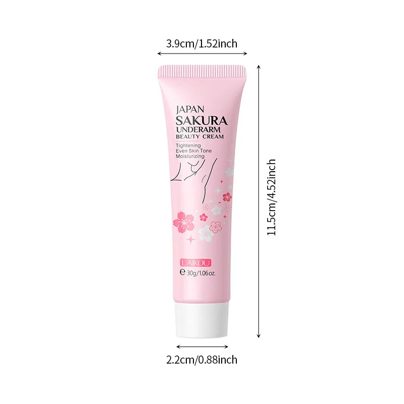LAIKOU Japanese Sakura Beauty Skin Brightening Underarm Reduce Melain Best Skin Whitening Creams Day White Adults Female 30ml