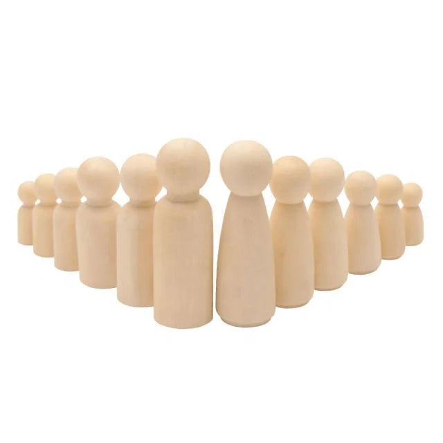 Montessori Toy Wooden Doll Crying Wooden Doll Dollhouse Diy Wooden Doll Wooden Decoration