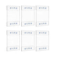 A5 Clear Acrylic Double-Sided Flyer Display Stand Vertical Table Menu Sign Holder for Office Store Elegant Picture Paper Frames