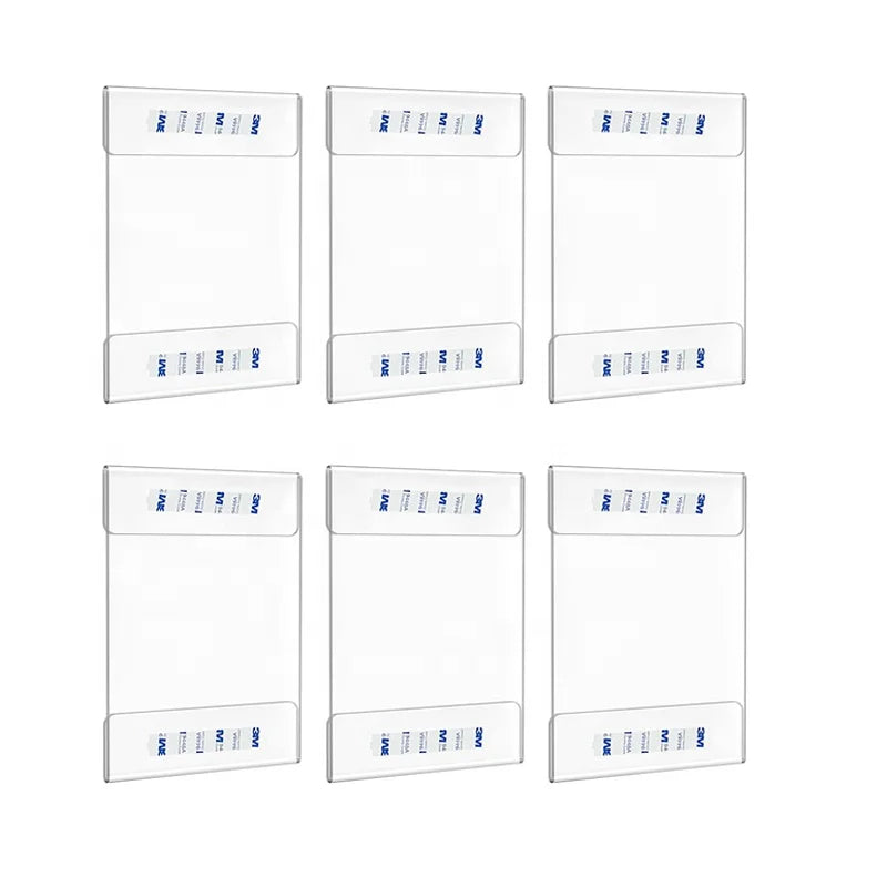 A5 Clear Acrylic Double-Sided Flyer Display Stand Vertical Table Menu Sign Holder for Office Store Elegant Picture Paper Frames