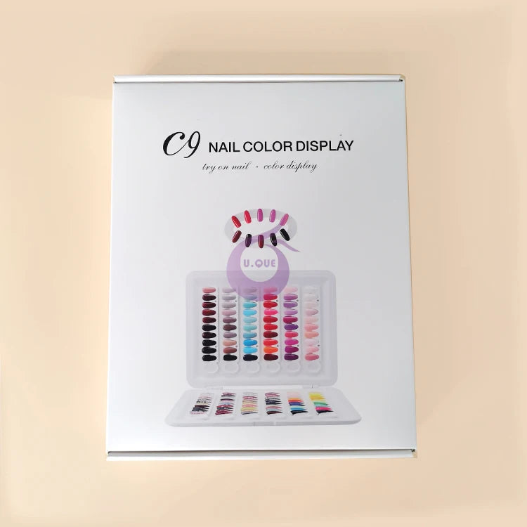 Wholesale Hot Sale Professional 120 Colors Nail Polish Sample Display Book With Tips No Need Glue/No Need Pasting