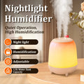 JAIYI 2025 USB Air Humidifier with Night Light Small Silent Large Fog Spray Household Bedroom Lamp