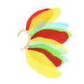 New Unique 1Pc(Left)Unisex Big Feather Ear Cuff Non Piercing Natural Feathers Women Ear Cuff