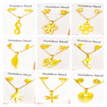 Women's Jewelry Gift Accessories Cheap Wholesale More Than 100 Sets Gold-plated Stainless Steel Necklace and Earrings