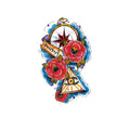 Custom Water Proof Rose and Flower Tattoo Sticker Women Temporary for Kid Girl