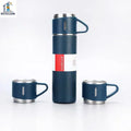 2025  Corporate Business Gift Set 3 LIDS in One Set a Cup of Stainless Steel Vacuum Water Bottle Flask Thermos Mug