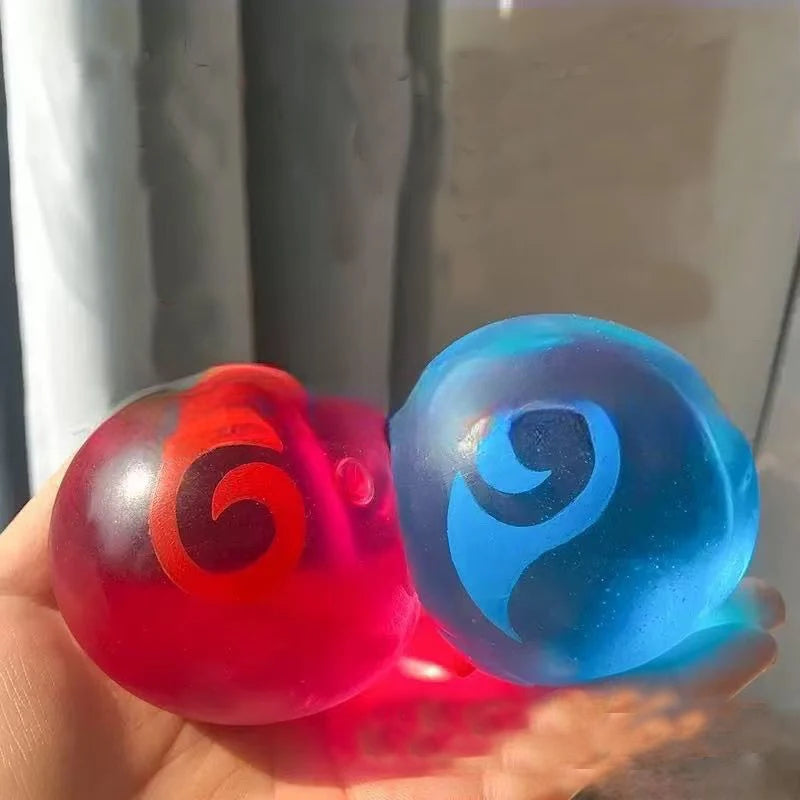 New 4cm Maltose Chinese Magic Spirit Squeeze Toy TPR Squishy Ball for Kids and Adults Stress Relief Decompression Gift