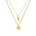 HipHop Stainless Steel 18k Gold Plated Women Face Body Art Pendant Necklace