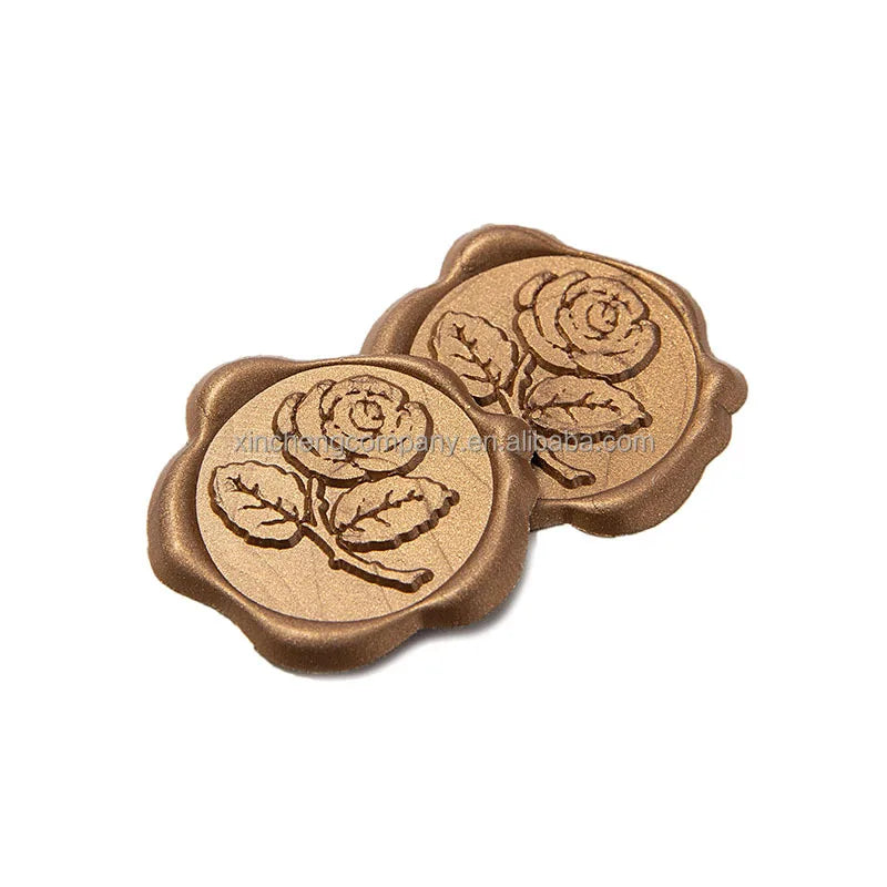 Custom Logo Premade Wedding Envelope Stamp Seal Wax Sticker Self Adhesive Wax Seal Sticker for Packing