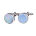 Wholesale Blue Mother Pearl Shell Elegant Cufflinks Custom Mens Suit Shirt Fashion Accessory Wedding Tuxedo Trendy Jewelry Gift