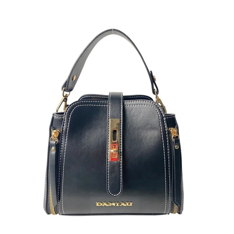 PU Leather Handbags for Women Top Handle Bag Vintage Single Shoulder Bag Ladies Small Crossbody Purse Messenger Bags