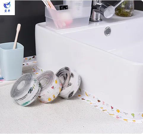 Free Samples Self-Adhesive PVC Caulk Strip Tape Waterproof Anti-Mildew Masking Adhesive Sticker Water Activated Hot Melt Types