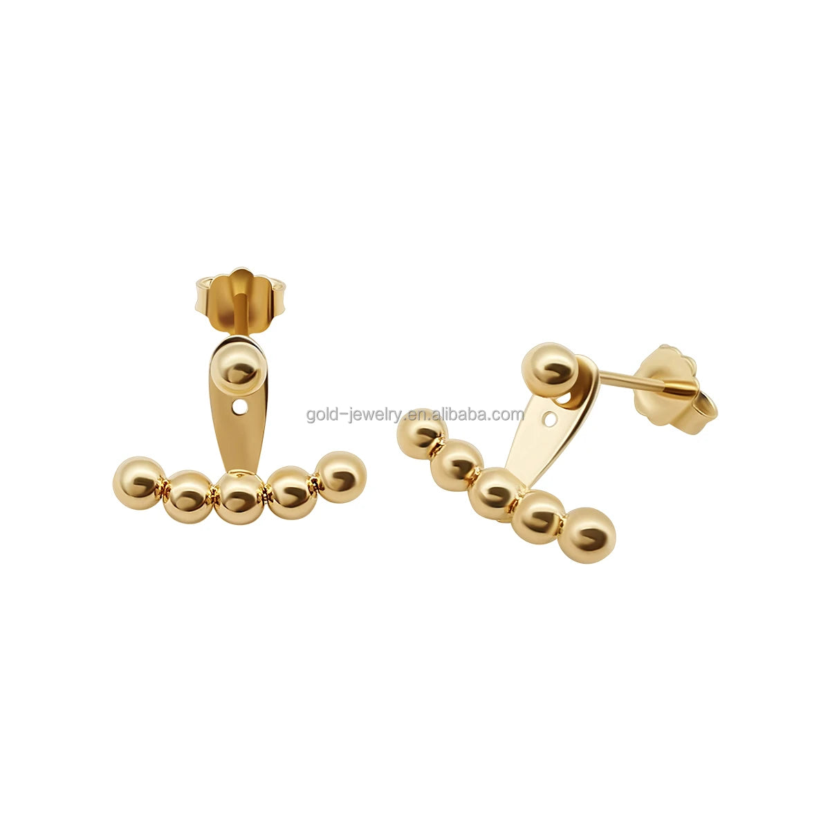 1000s Jewelry Factory 18k Real Gold Earring Women Earrings 18k Solid Gold Earrings Jewelry Wholesale