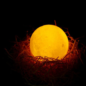 AGQ 15CM Mini LED Electric 3 Color Moon Lamp 3D Luna Light