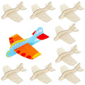DIY Model Wooden Airplane Nature Wood Plane Balsa Wood Planes Handicraft Plane for Birthday Carnival Party