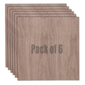 1/8" 3mm Walnut Plywood Sheets Pack of 6 for Laser Cutting and Engraving