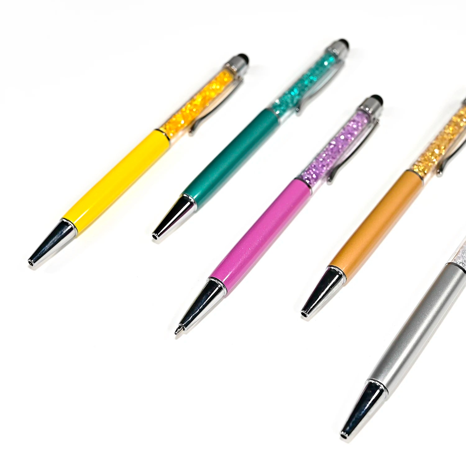 Custom Ballpoint Pen with Printed logo Ball Pen Colorful Slim Metal Body Twist Ballpoint Pens