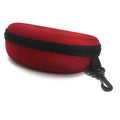 Custom Portable Zipper EVA Eyeglasses Box Hard Sunglass Carry Bag for Glasses Storage Customizable Holder with Hook