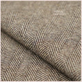 Richly Textured Herringbone Fabric Wool Polyester Blend Upholstery Merino Wool Fabric for Pillow Curtain Panel Sofa