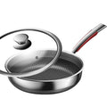 Best Selling Cook Cooking Steak Induction Honeycomb Coating  Fry Pan Non Stick Stainless Steel Frying Pan