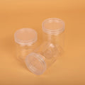 Empty Body Scrub Jars 200ML Black Cosmetic Plastic Jars with Lid for Body Butter Container Jars