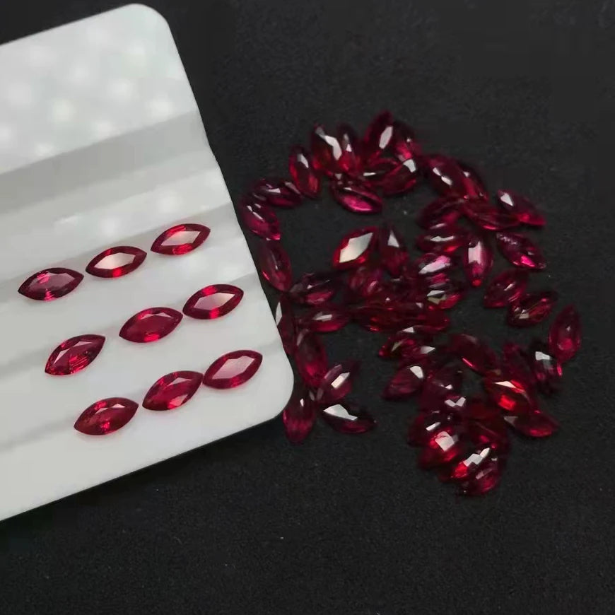 Marquise Shape 3x1.5mm~6x3mm Good Quality Buy Genuine Gemstones Online Jewelry Wholesale Natural Ruby