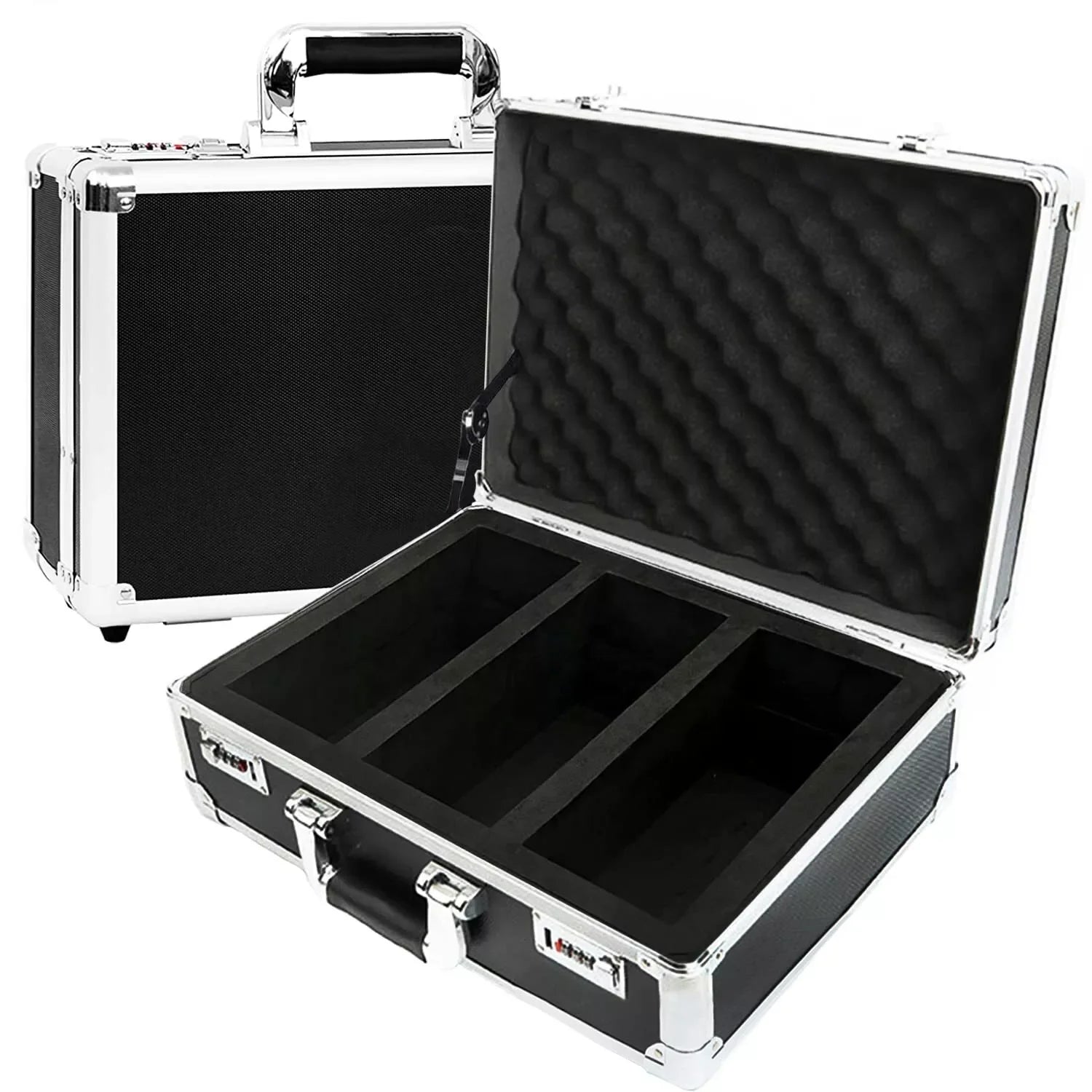 Aluminum Game Card Case with Dial Lock Customizable OEM Carrying Case for Card Games