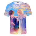 Fitspinew Japanese Anime Printed T Shirt 3d Digital Printing Tshirts Sublimation Printing T-shirt