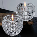 Factory Wholesale Custom Home Hotel Decoration Empty Glass Candle Holder Glass Candle Jar