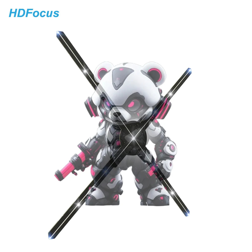Super Advertising Effect 65cm 3D Hologram Fan with LED Screen and Remote Control Capabilities for Interactive Presentations