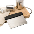 Stainless Steel Pastry Dough Scraper Multi-Purpose Cake Pizza Bread Dough Scraper with Measuring Markings
