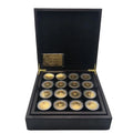 64pcs One Hundred Trillion Dollars Zimbabwe Gold Coin in Wooden Box