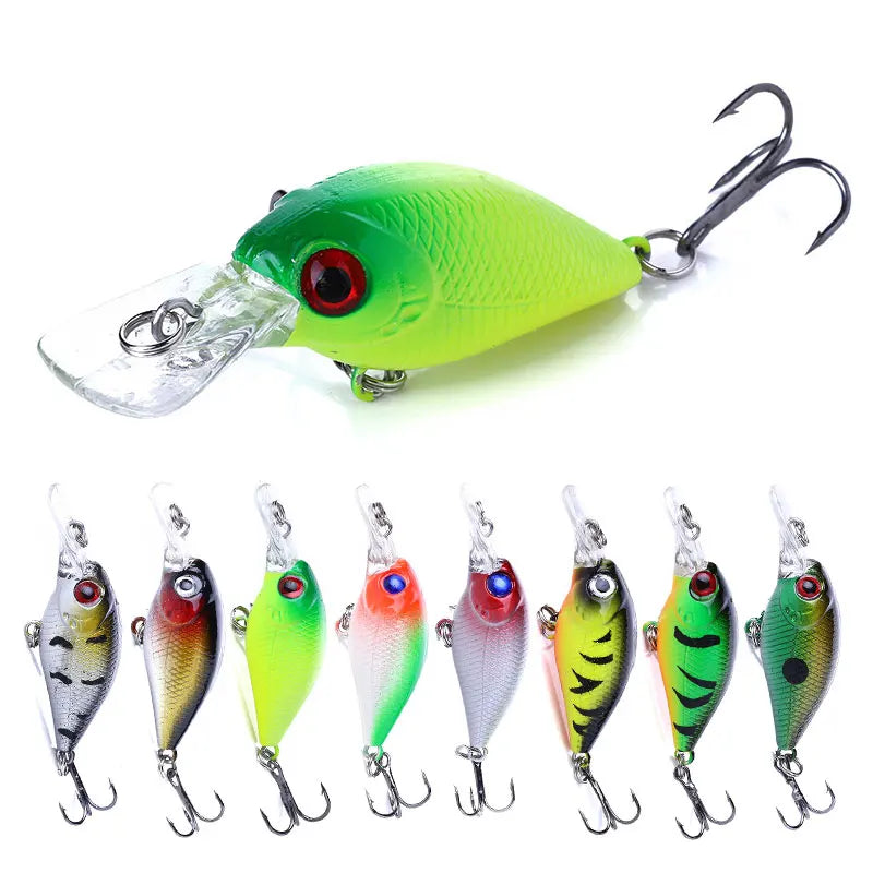 5CM 4.4G Saltwater Artificial Hard Crank Bait Fishing Lure Diving Plastic Swim Bionic Crank Bait