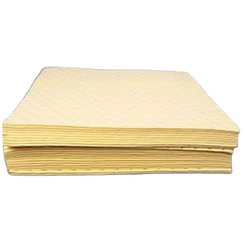 Oilspillpro CHA-P0300 100pp Meltblown Nonwoven Chemical Absorbent Mat Hazmat Absorb Sheet Industrial Chemic Absorbent Pads