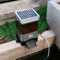 Automatic Battery Powered Plastic Pond Feeder for Koi Fish with LCD Display and Time Setting Large Capacity