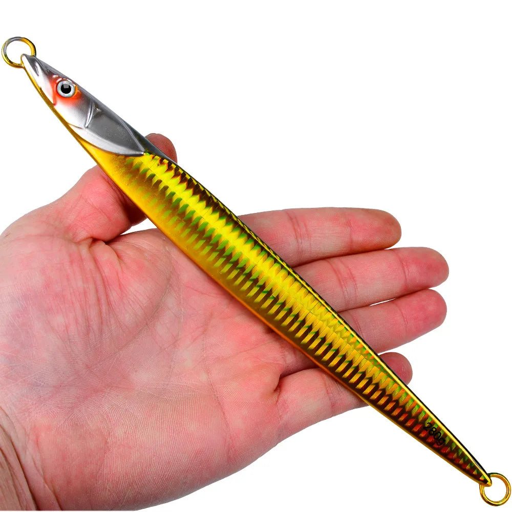 Metal Jig Lure 80-300g Simulation Fishing Lures Durable Hard Metal Spinner Baits Fast Sinking Jigging Lure