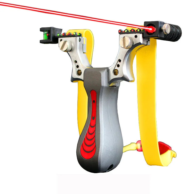 Laser Slingshot Aiming Alloy Shooting Quick Installation Horizontal Aiming Outdoor Sports Hunting Slingshot Catapult