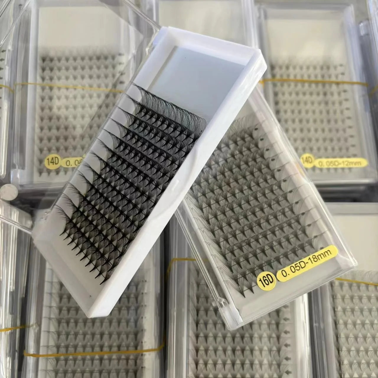Promade Lash 0.03 0.05 10d 12d 14D 16d Premade Fan C/CC/ D /DD Curl Premade Fan Eyelashes 500fans