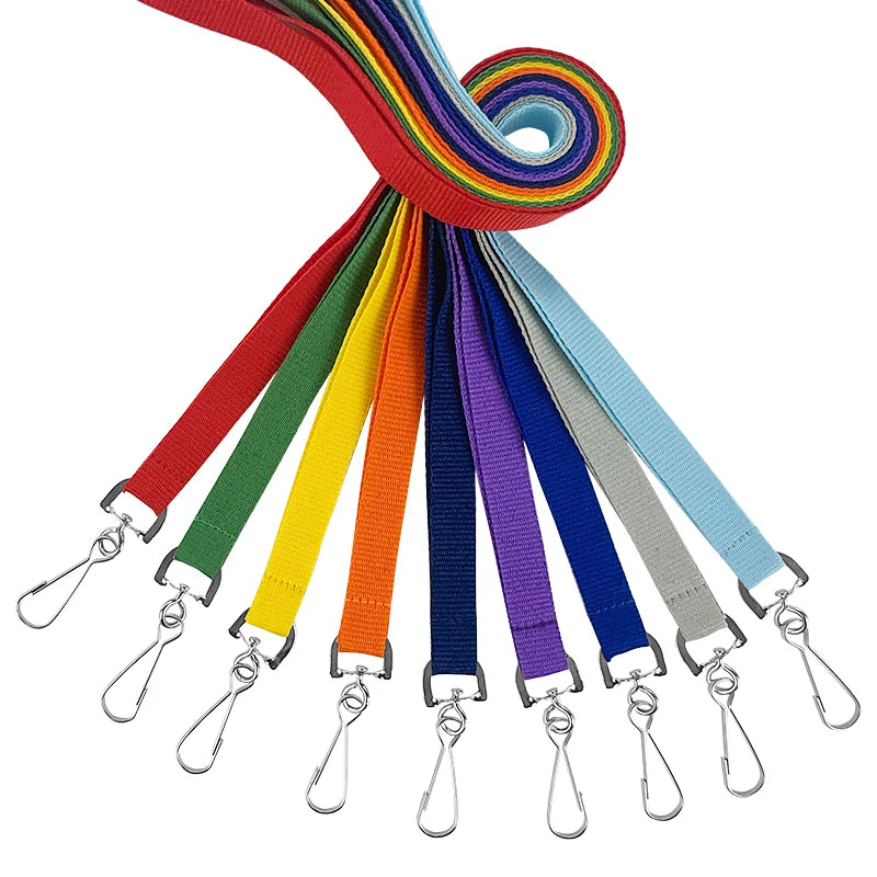 Lebei Factory Custom Wholesale Nylon ID Card Badge Holder Lanyard Sublimation Blank for Teacher Student Business Trade Show