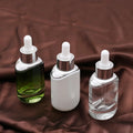 30ml Best Seller Green Transparent Fashion High Quality Special Shape Glass Dropper Essential Oil Bottle with Dropper