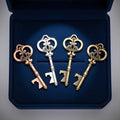 Wholesale Crown Top Key Bottle Opener Antique Rose Gold Vintage Key Bottle Opener Antiqued Copper Metal Wedding Favors