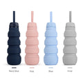 Wolecok Sport Collapsible Silicone Water Bottle-Customized Color & Logo Heat Resistant 350ml-750ml Capacity Unisex Travel Bottle