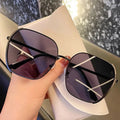 Luxury 2022 Big Metal Frame Sunglasses Fashion Rectangle Square Sunglass for Women Men