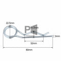 1.2mm 1.5mm 1.6mm 1.8mm 2mm 3mm 4mm 5mm Dia Fastener Hardware Stainless Steel R Shaped Spring Cotter Clip Pin for Repairing Cars