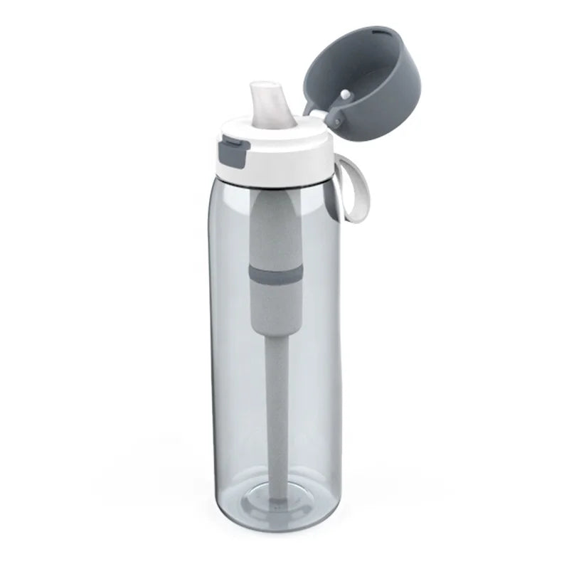 China Factory Price Portable Water Filter Bottle Water Bottle with Straw Filter