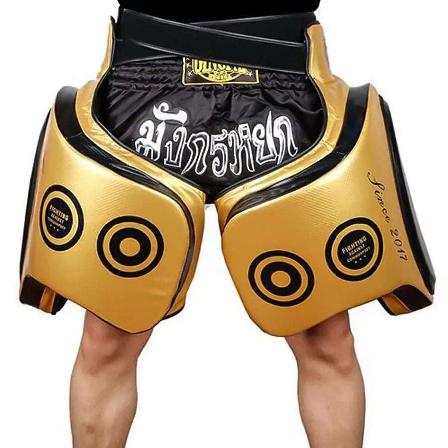 For LDTB Heavy-Duty Thigh Target Protector Durable PU Material Eco-Friendly Breathable Perfect Fit Sparring Muay Thai Boxing