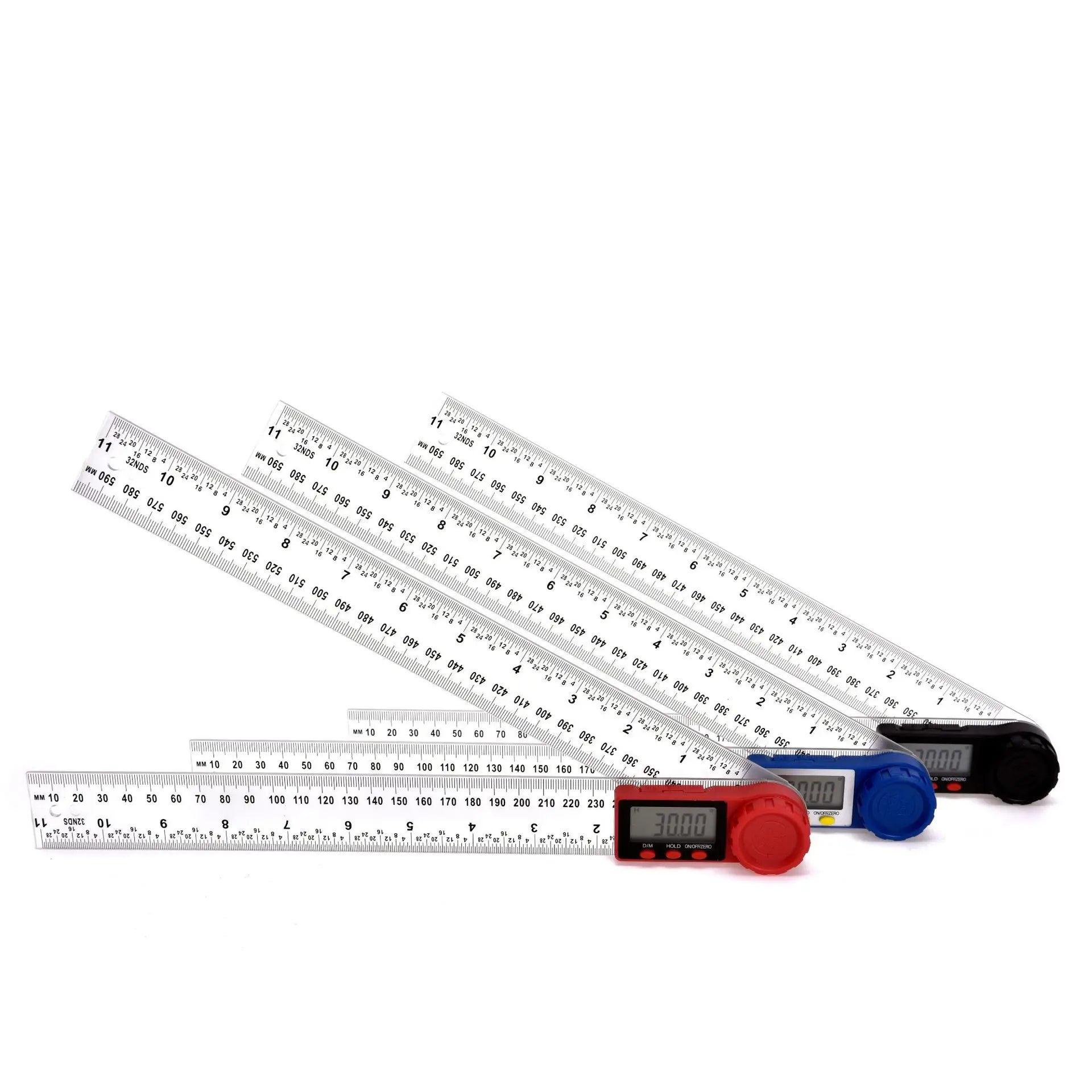 2 in 1 multi function digital angle ruler carbon fiber  protractor