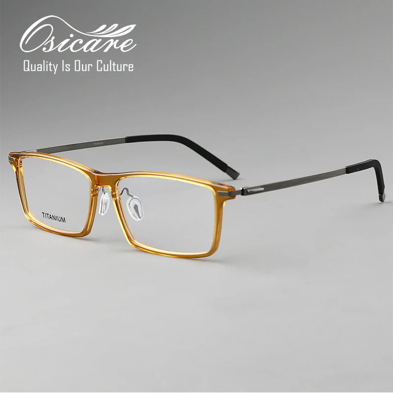 High Quality Screwless Titanium Eyeglasses Frames Pour Houmme End Men Eyewear Optical Custom Spectacle Eye Glasses Made in China