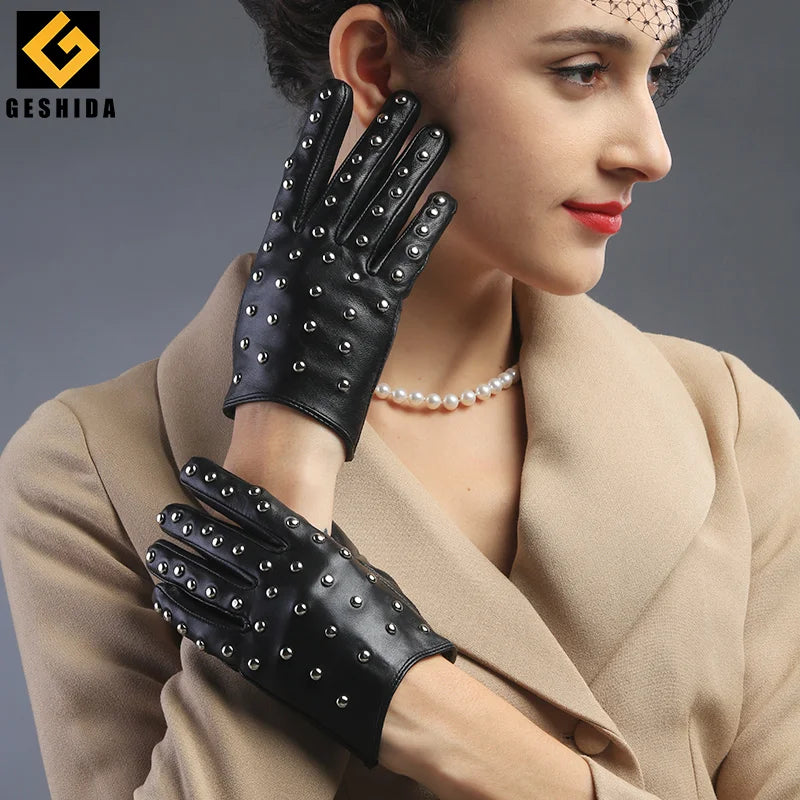 Daily Life New Arrival Styles Leather Driving Real Sheepskin Gloves