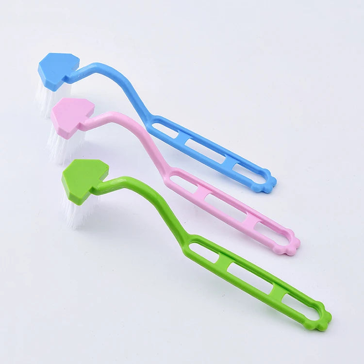 Holder Bathroom Cleaning Wall Mounted Eco-Friendly Microfiber Brush V Shape Handle Floor Scrubber Tile Scrubbing Clean Dead Ends